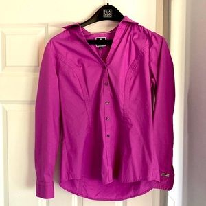 Express berry colored button down 💜